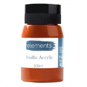 ACRYLIC 500ML ELEMENT B.SIENNA