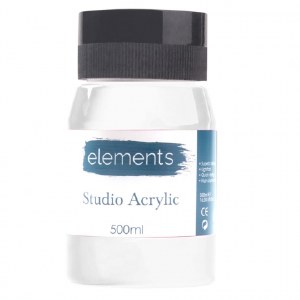 ACRYLIC 500ML ELEMENT T.WHITE