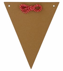 BUNTING KRAFT CARD LARGE 12PK