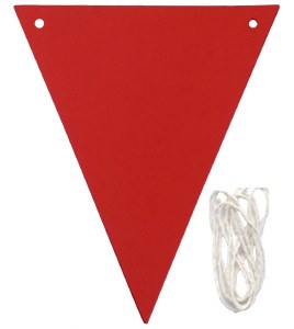 BUNTING RED CARD 15 PER PACK