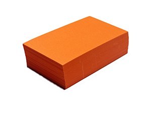 BUSINESS CARDS ORANGE 100PK