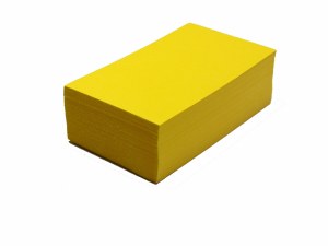 BUSINESS CARDS YELLOW 100PK