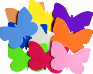 BUTTERFLIES FOAM 10 COLOURS