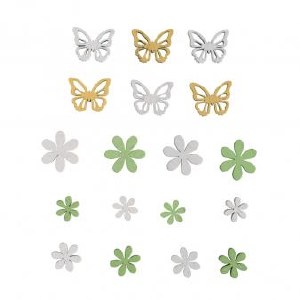 BUTTERFLY &amp; FLOWERS PACK 18
