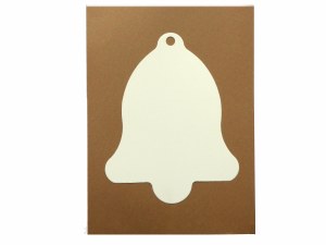 CHRISTMAS BELL 12PK WHITE CARD