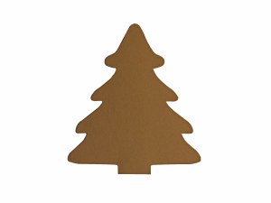 CHRISTMAS TREE 10PK KRAFT CARD