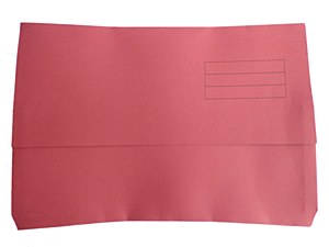 DOCUMENT WALLET RED F/C