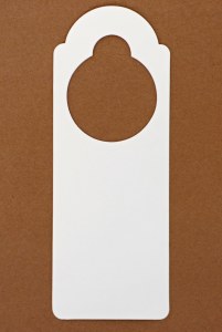 DOOR HANGERS WHITE CARD 15PK