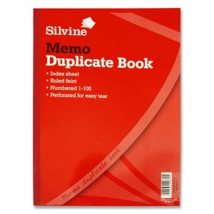 DUPLICATE BOOK A4 SILVINE