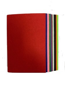 FELT SHEETS A4 10PK RED