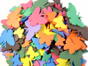 FOAM SHAPES BUTTERFLIES