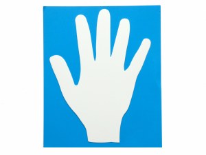 HAND SHAPE 12PK LARGE CARD