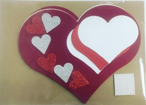 HEARTS FOAM AND CARD ASSORTED