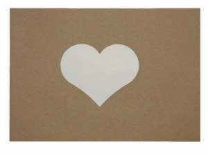 HEARTS SMALL WHITE CARD 30PK