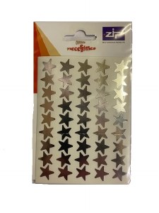 LABELS SILVER STARS 120 PACK