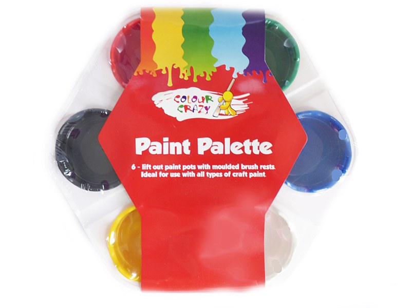 PAINT PALETTE + 6 WELL POTS School and Office World