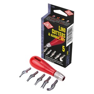 LINO CUTTERS AND HANDLE SET