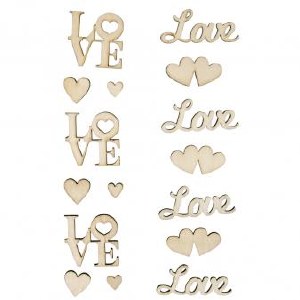 LOVE WOOD LETTERING PACK 7