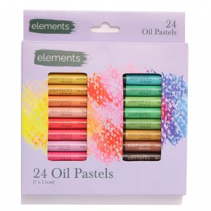 OIL PASTELS 24PK ELEMENTS