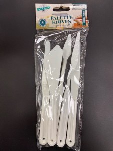 PALETTE KNIVES PLASTIC 5 PACK