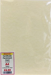 PARCHMENT 180GM CREAM 10PK