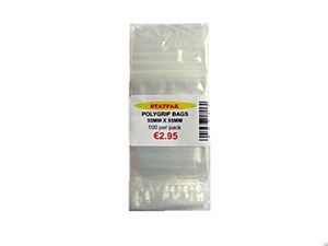 POLY GRIP BAG 55X55mm 100PK