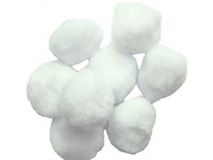 POM POMS 45MM WHITE PK8