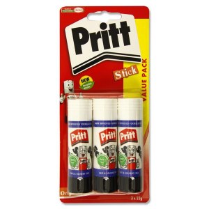 PRITT STICK MEDIUM 3 PACK