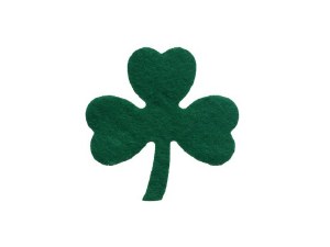 SHAMROCK FELT SHAPE 6 PACK