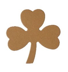 SHAMROCK LARGE KRAFT CARD 15PK