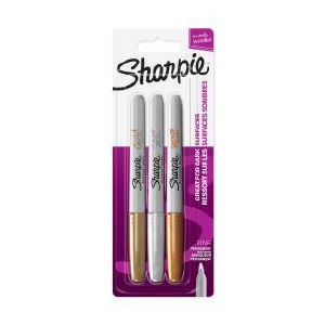 SHARPIE METALLIC MARKERS 3PK