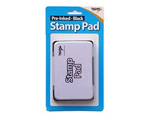 STAMP PAD BLACK PRE-INKED