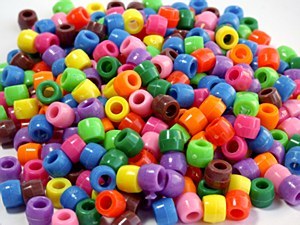 PLASTIC BEADS 300 PER PACK