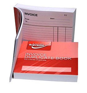 DUPLICATE INVOICE 4X5 1-100