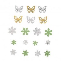 BUTTERFLY & FLOWERS PACK 18