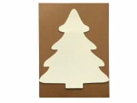 CHRISTMAS TREE 12PK WHITE CARD