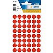 HERMA LABELS ROUND RED 12mm