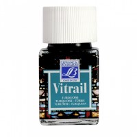 GLASS PAINT VITRAIL TURQUOISE