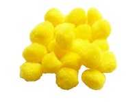 POM POMS 20MM YELLOW PK20