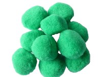 POM POMS 35MM GREEN PK10