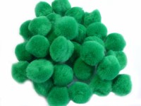 POM POMS GREEN 20MM BAG 30PK