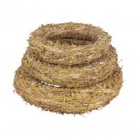 WREATH OF STRAW 25CM