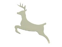 XMAS REINDEER WHITE CARD 12PK