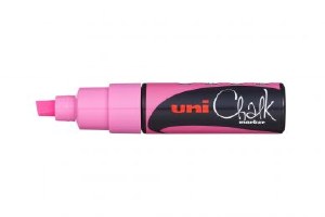 UNI CHALK MARKER P8 FLUOR PINK