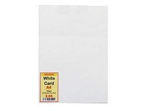 CARD A4 WHITE 160GM 50PK