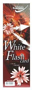 WHITE FLASH CARDS 50PK 12 X 4