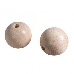 WOODEN BEADS 40MM 10 PACK