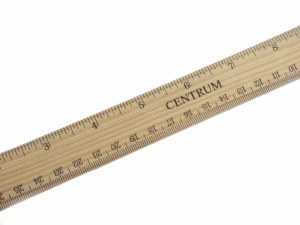 WOODEN RULER 30 cm