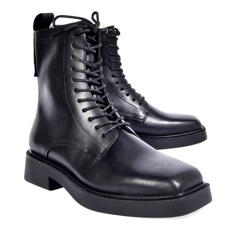 Vagabond Jillian Lace Up FW22 - Black 