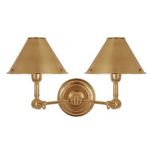 Anette Double Sconce Brass